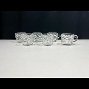 Vintage Moon & Stars Punch Cups - Set of 6